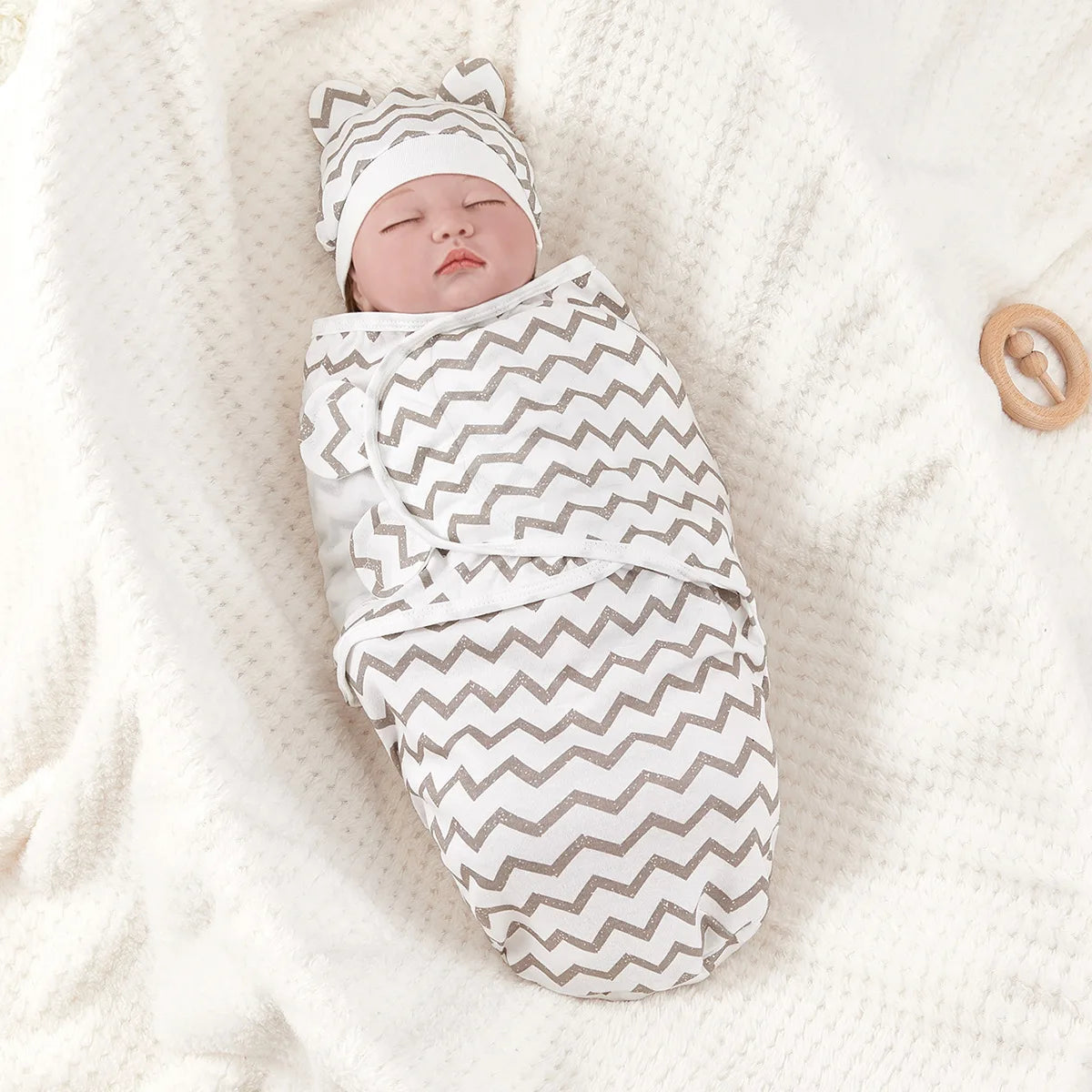 Gigoteuse d'Emmaillotage Pour Bébé - 0-3 Mois - 100% Coton