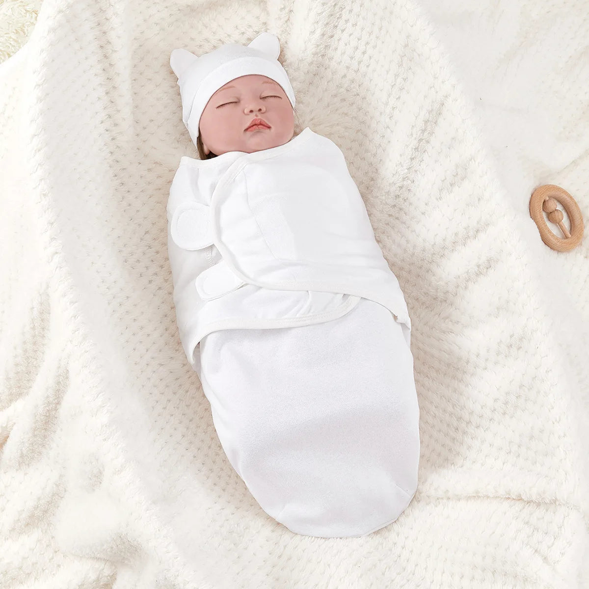 Gigoteuse d'Emmaillotage Pour Bébé - 0-3 Mois - 100% Coton