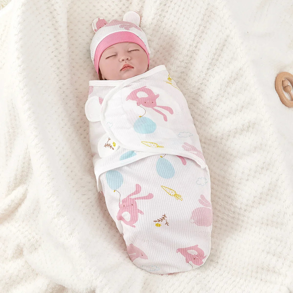 Gigoteuse d'Emmaillotage Pour Bébé - 0-3 Mois - 100% Coton