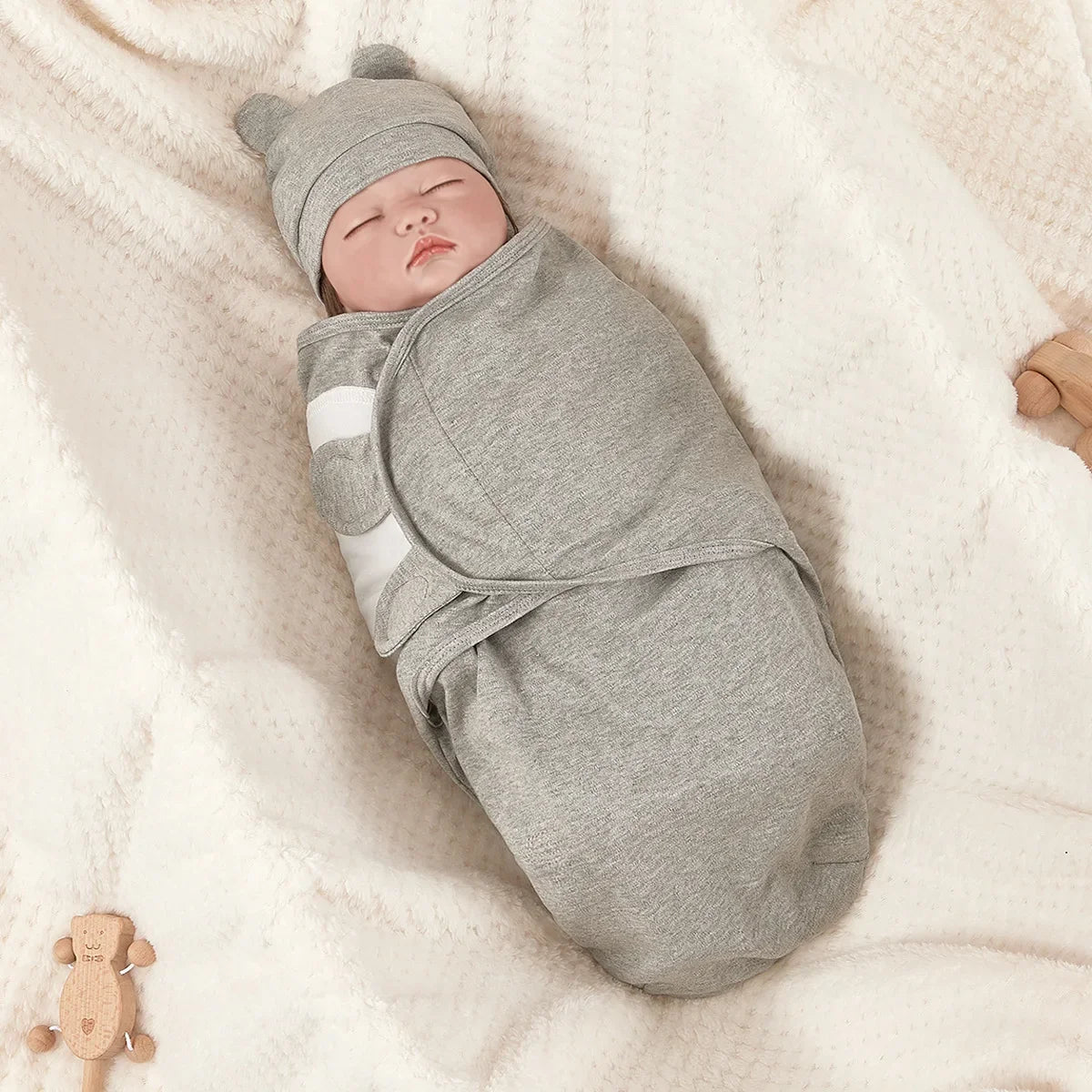 Gigoteuse d'Emmaillotage Pour Bébé - 0-3 Mois - 100% Coton