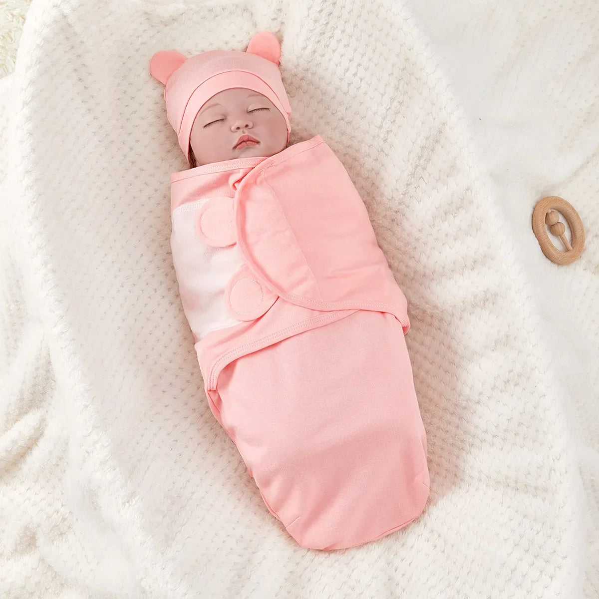 Gigoteuse d'Emmaillotage Pour Bébé - 0-3 Mois - 100% Coton