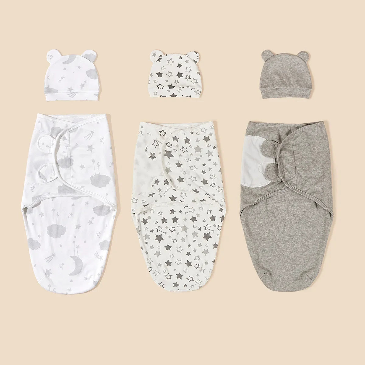 Gigoteuse d'Emmaillotage Pour Bébé - 0-3 Mois - 100% Coton